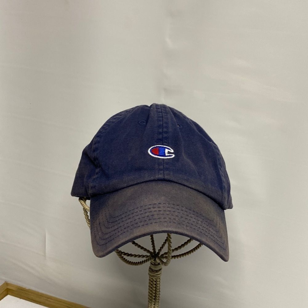 Champion Navy Blue Adjustable Strap Hat.  Adult One Size